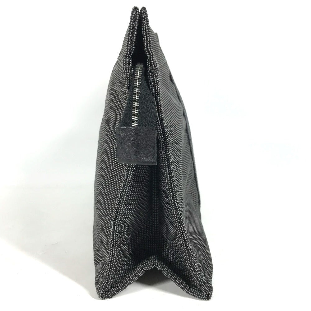 HERMES Pouch canvas gray Her Line Pouch MM unisex(Unisex) Used Authentic
