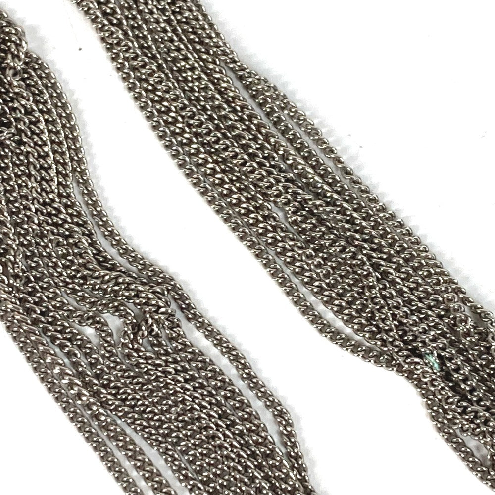 CHANEL Pierce metal Silver A17B COCO Mark Star 10 Chain mens Used Authentic