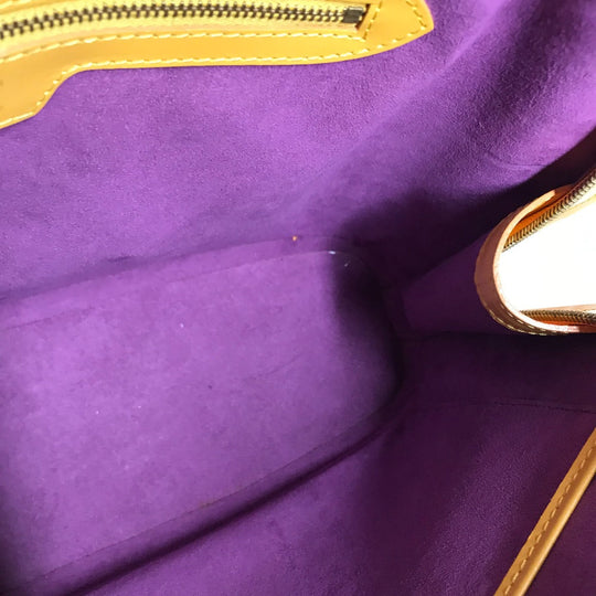 LOUIS VUITTON Shoulder Bag M52289 Epi Leather yellow Epi Ryu Sac Women Used Authentic