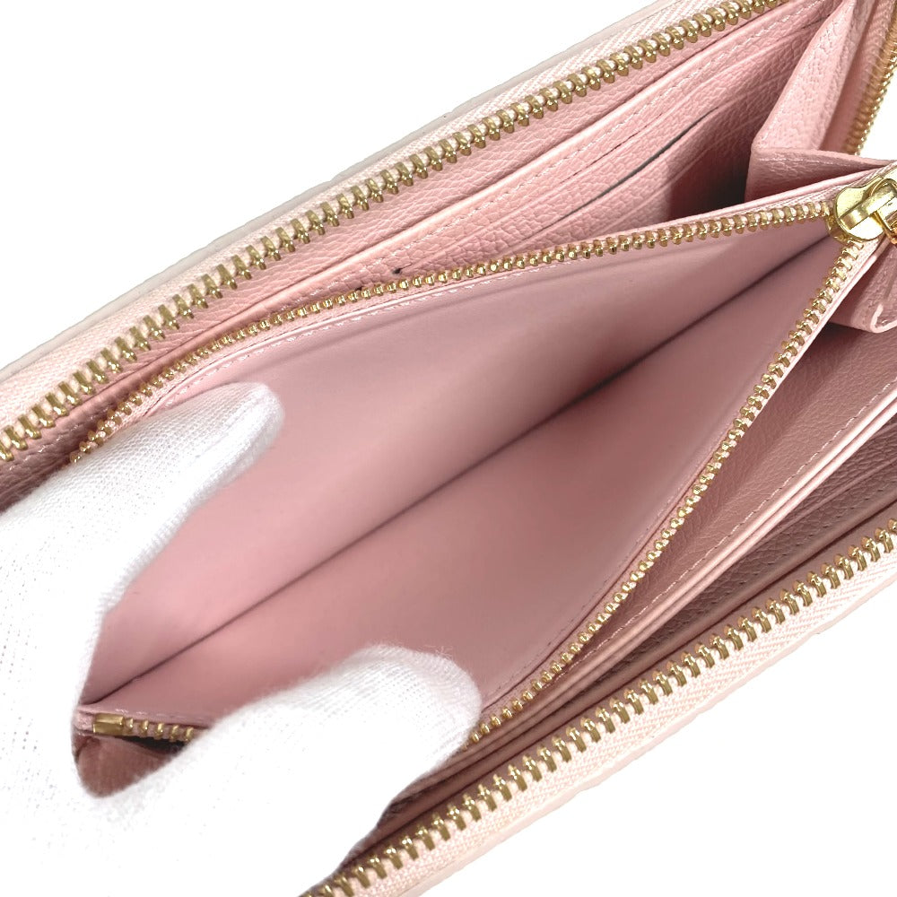 LOUIS VUITTON Long Wallet Purse M81299 Monogram Ann Platt Leather pink Monogram Empreinte Summer Stardust Zippy wallet Women Secondhand Authentic