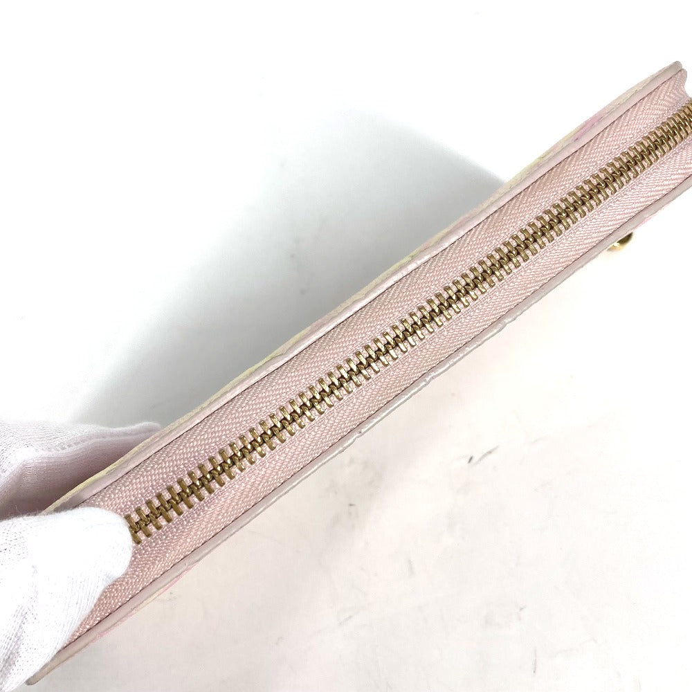 LOUIS VUITTON Long Wallet Purse M81299 Monogram Ann Platt Leather pink Monogram Empreinte Summer Stardust Zippy wallet Women Secondhand Authentic
