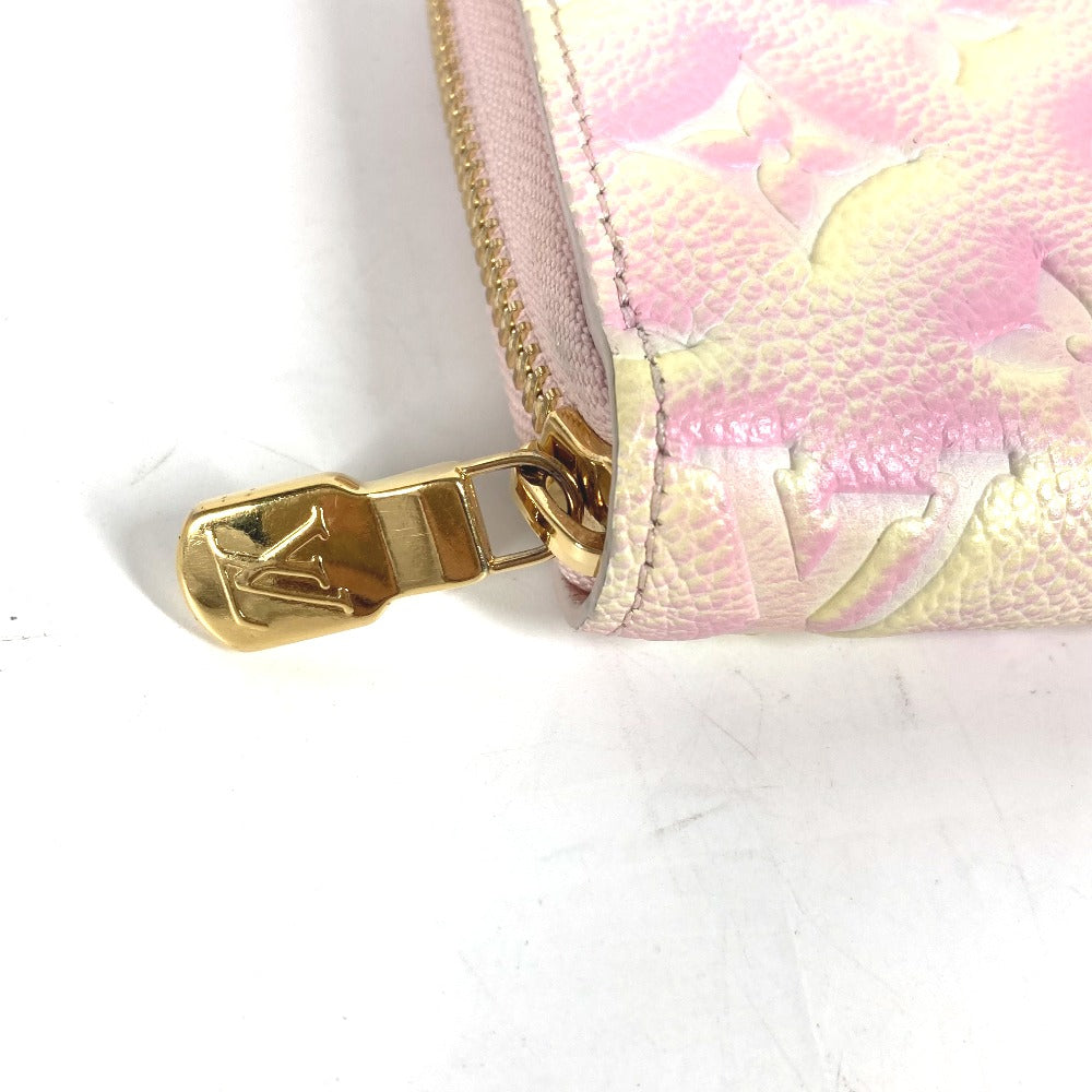 LOUIS VUITTON Long Wallet Purse M81299 Monogram Ann Platt Leather pink Monogram Empreinte Summer Stardust Zippy wallet Women Secondhand Authentic