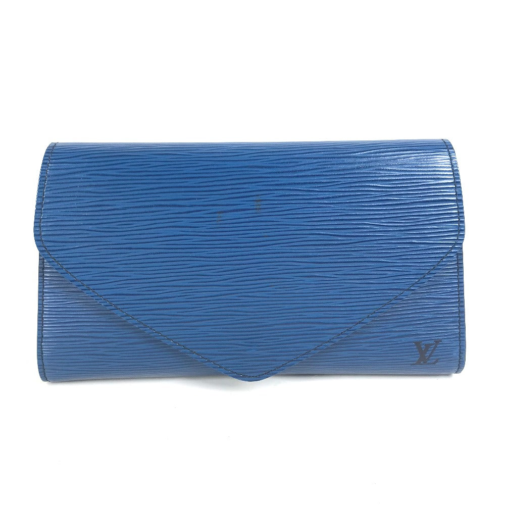 LOUIS VUITTON Clutch bag M52635 Epi Leather blue Epi Art deco Women Used Authentic