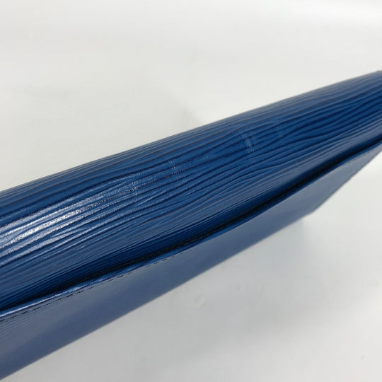 LOUIS VUITTON Clutch bag M52635 Epi Leather blue Epi Art deco Women Used Authentic