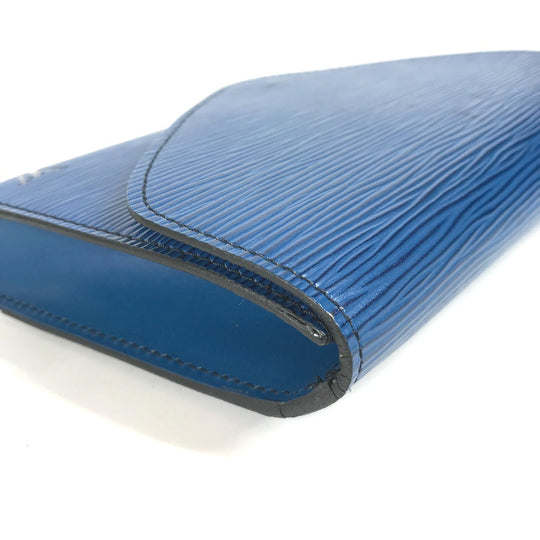 LOUIS VUITTON Clutch bag M52635 Epi Leather blue Epi Art deco Women Used Authentic