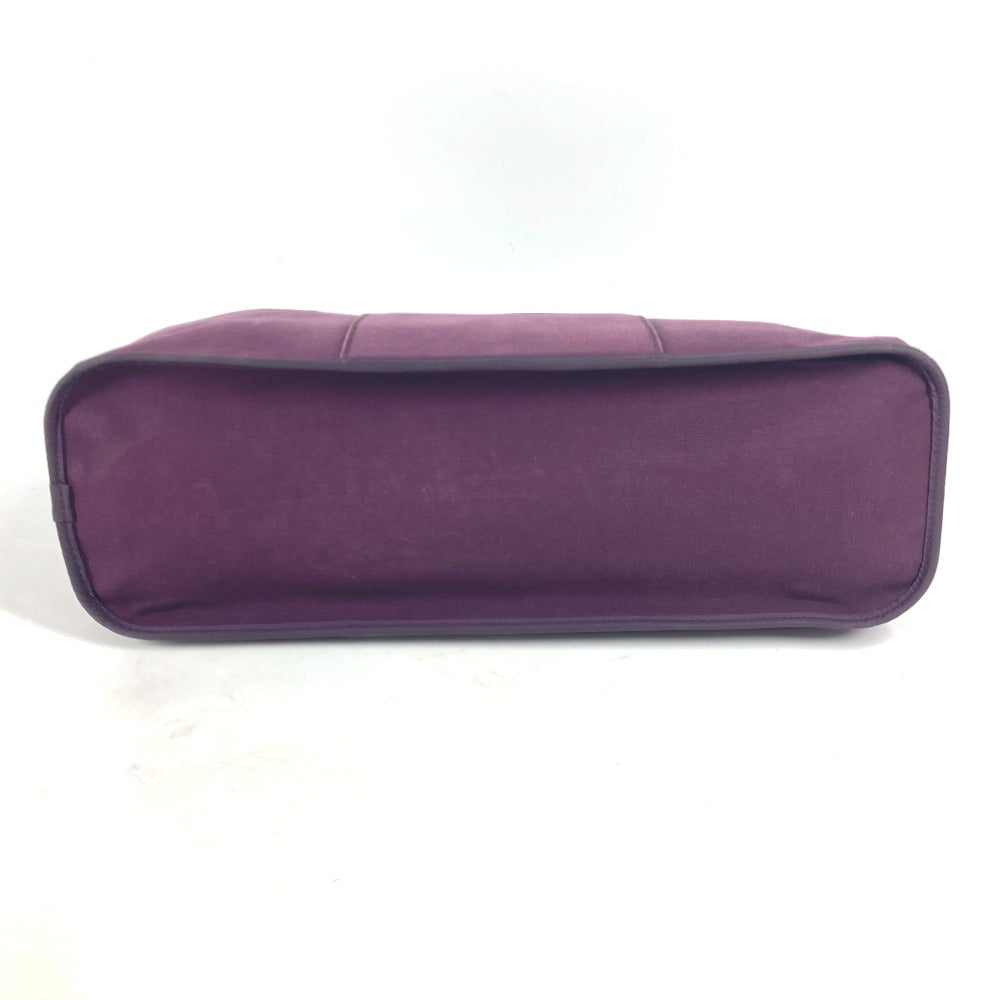 HERMES Tote Bag Leather / canvas purple Kabak Elan PM Women Used Authentic