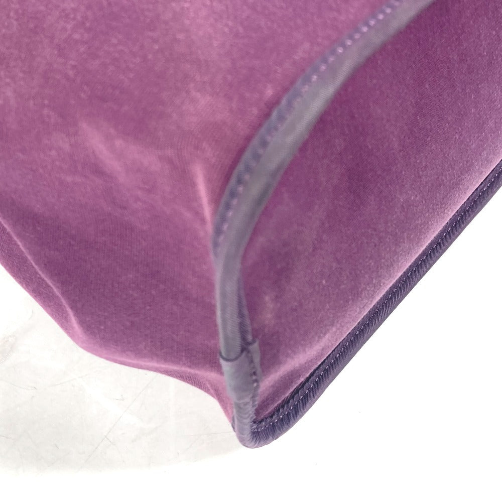 HERMES Tote Bag Leather / canvas purple Kabak Elan PM Women Used Authentic