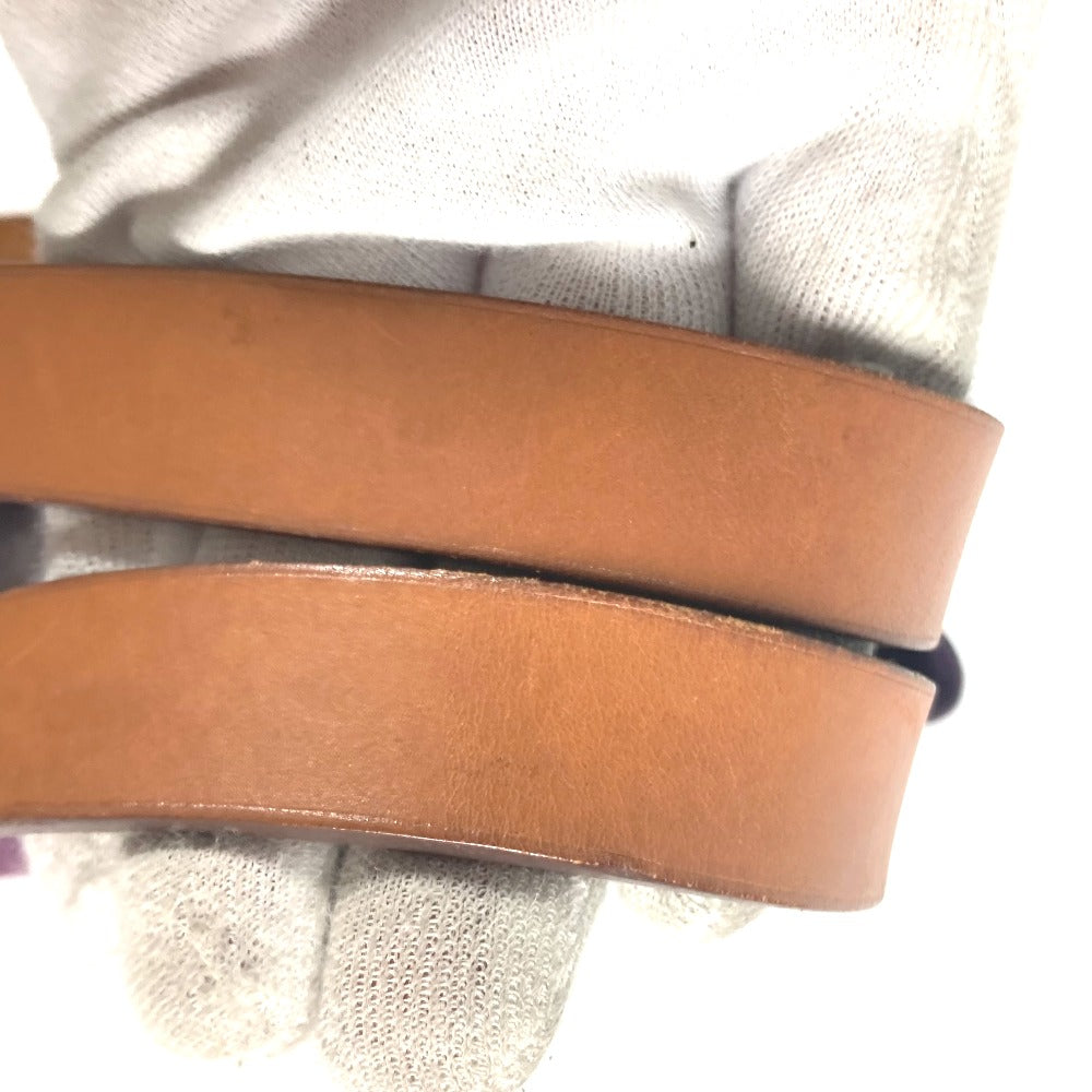 HERMES Tote Bag Leather / canvas purple Kabak Elan PM Women Used Authentic