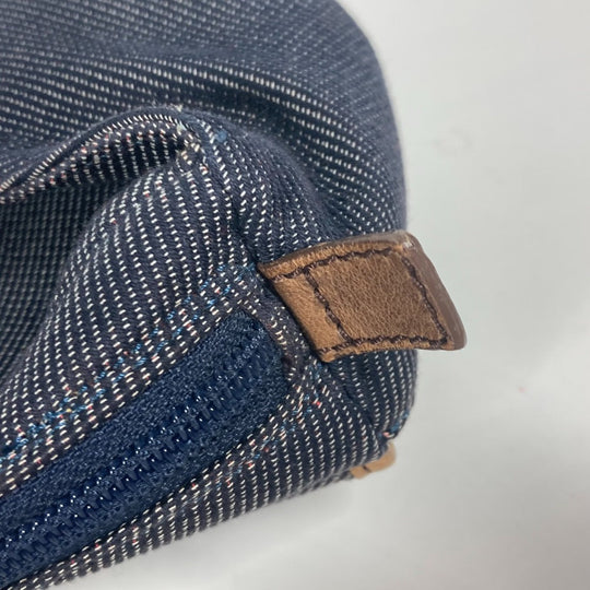 FENDI Sling bag Leather / canvas blue Denim Rainbow logo FF Women Used Authentic