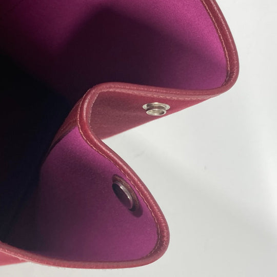 HERMES Shoulder Bag Toile Officier, Negonda Red Garden party PM Women Used Authentic