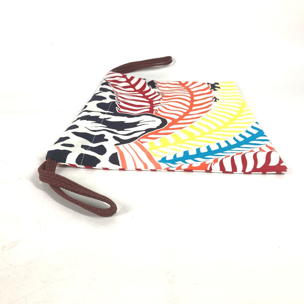 HERMES Pouch silk multicolor purse Bulk Pouch Women Used Authentic