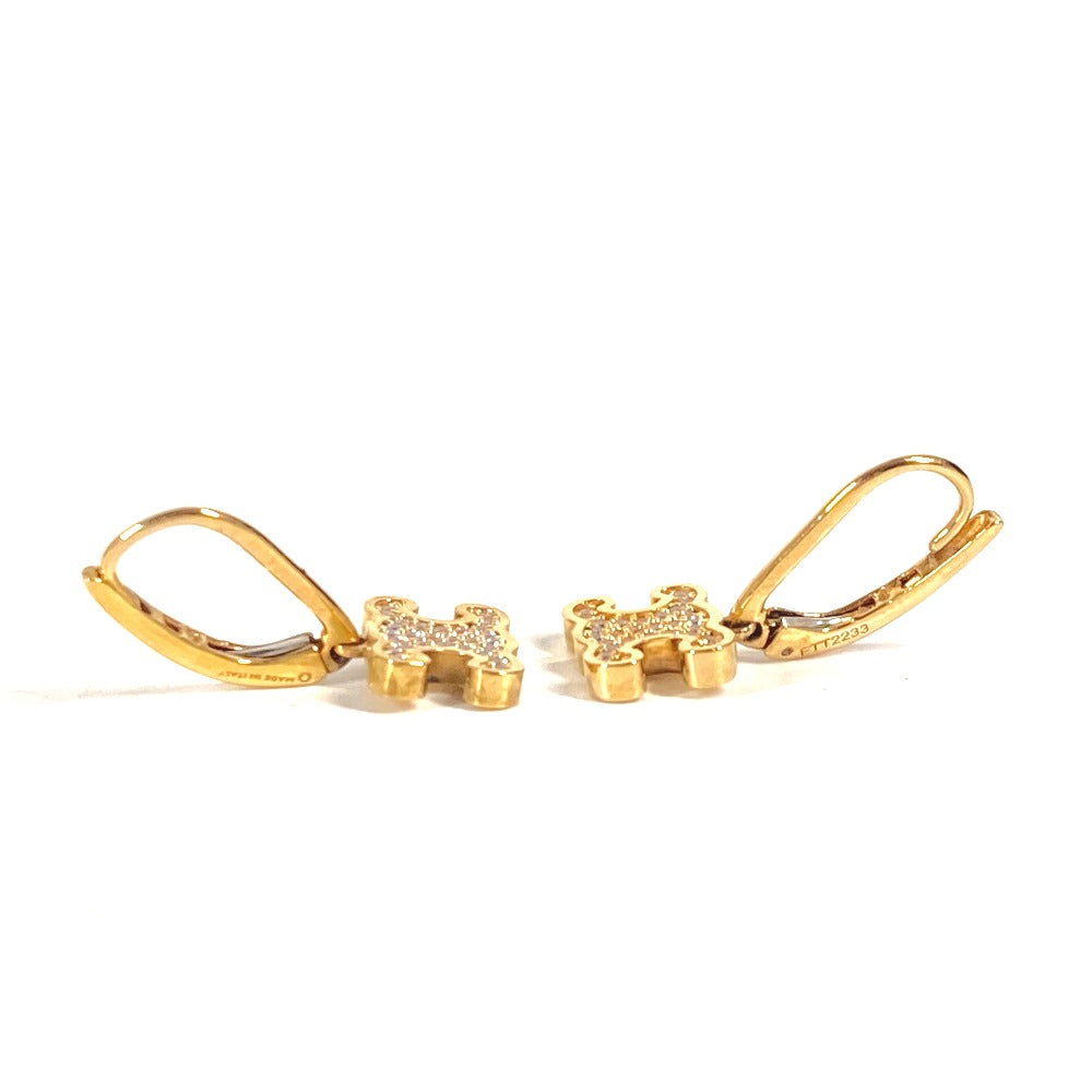 CELINE Pierce metal gold triomphe logo