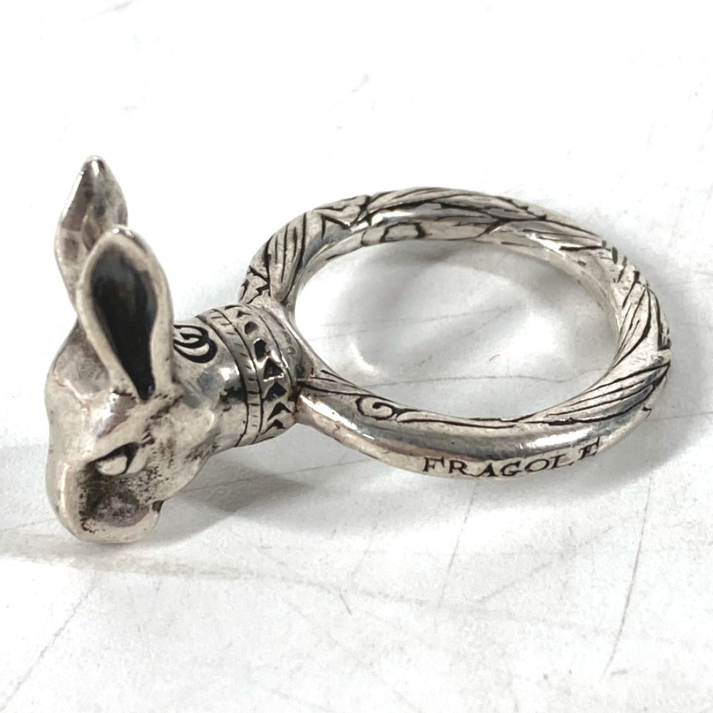 GUCCI Ring SV925 Silver Rabbit Anger Forest Rabbit Head mens 16 Used Authentic