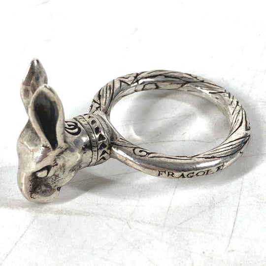 GUCCI Ring SV925 Silver Rabbit Anger Forest Rabbit Head mens 16 Used Authentic