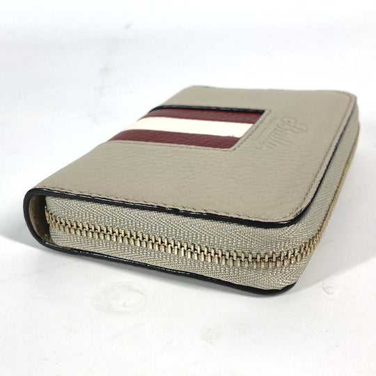 BALLY Coin case TORRIN.TSP leather beige logo Wallet Coin Pocket mens Used Authentic
