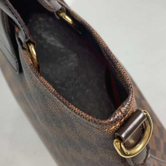 LOUIS VUITTON Tote Bag N41177 Damier canvas Brown Damier Hippopotamus roseberry Women Used Authentic