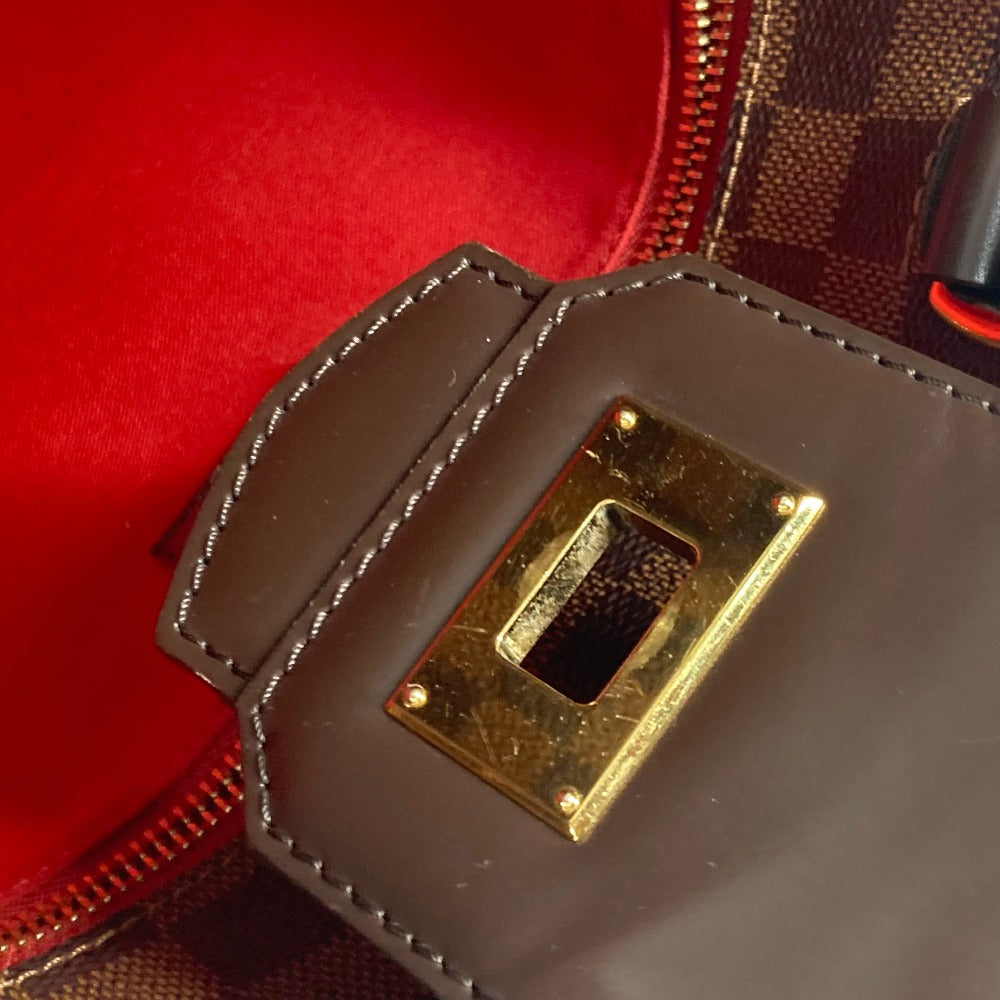 LOUIS VUITTON Tote Bag N41177 Damier canvas Brown Damier Hippopotamus roseberry Women Used Authentic