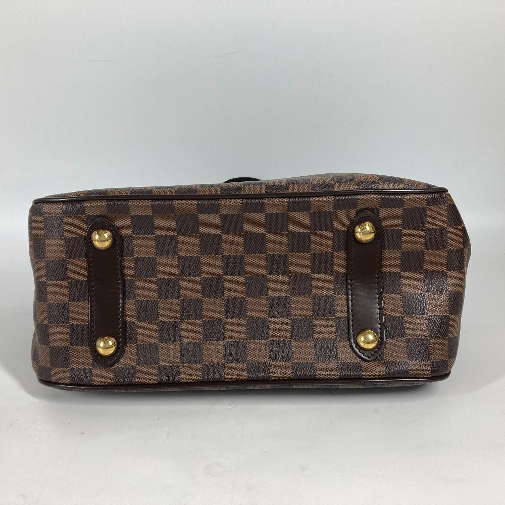 LOUIS VUITTON Tote Bag N41177 Damier canvas Brown Damier Hippopotamus roseberry Women Used Authentic