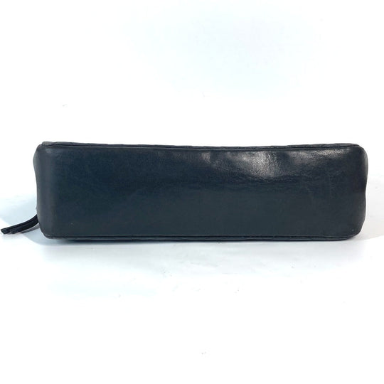 CHANEL Shoulder Bag lambskin black CC COCO Mark WChain Bag Quilted Matelasse Women Used Authentic