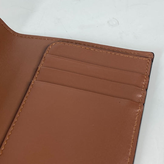 BURBERRY passport case PVC / Leather Brown TB logo Women Used Authentic