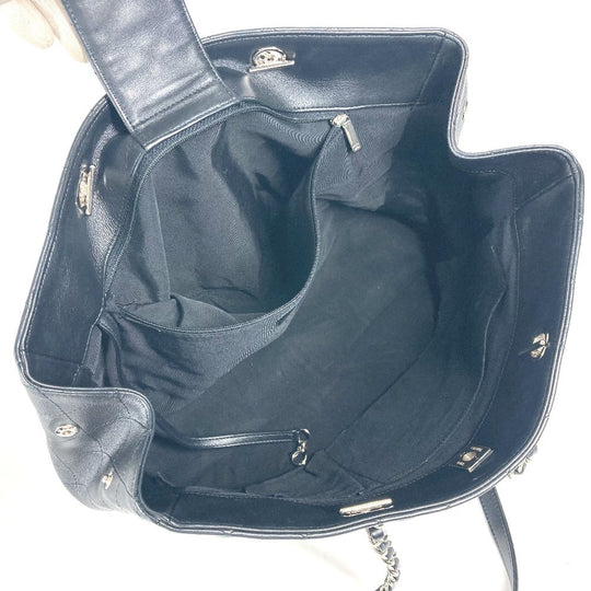 CHANEL Shoulder Bag A91046 lambskin black CC COCO Mark Matelasse Quilting unisex(Unisex) Used Authentic