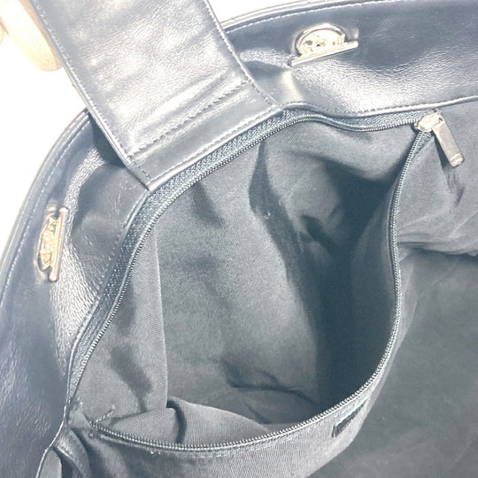 CHANEL Shoulder Bag A91046 lambskin black CC COCO Mark Matelasse Quilting unisex(Unisex) Used Authentic