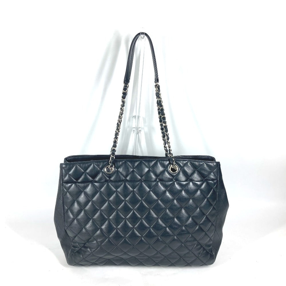 CHANEL Shoulder Bag A91046 lambskin black CC COCO Mark Matelasse Quilting unisex(Unisex) Used Authentic