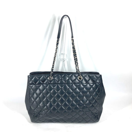 CHANEL Shoulder Bag A91046 lambskin black CC COCO Mark Matelasse Quilting unisex(Unisex) Used Authentic