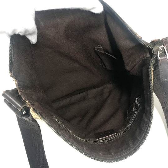 GUCCI Shoulder Bag 145857 GG canvas / leather beige GG unisex(Unisex) Used Authentic
