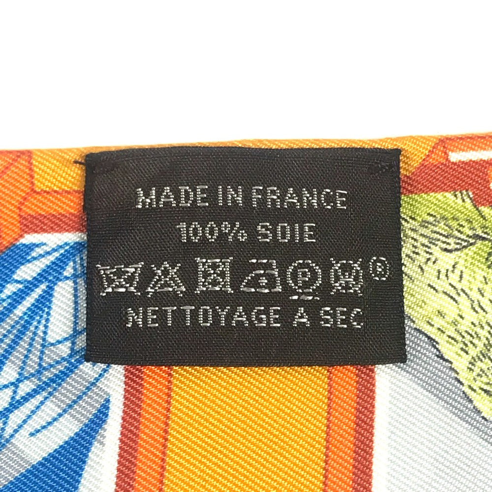 HERMES scarf H063875S 02 silk Orange Twilly Twilly Ribbon Scarf Women Used Authentic