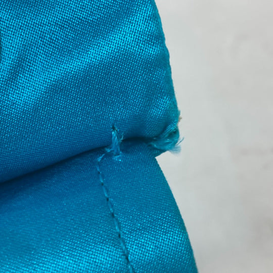 CHANEL Shoulder Bag Nylon blue Crossbody chain bag WChain 2.55 metal fittings Matelasse Women Used Authentic