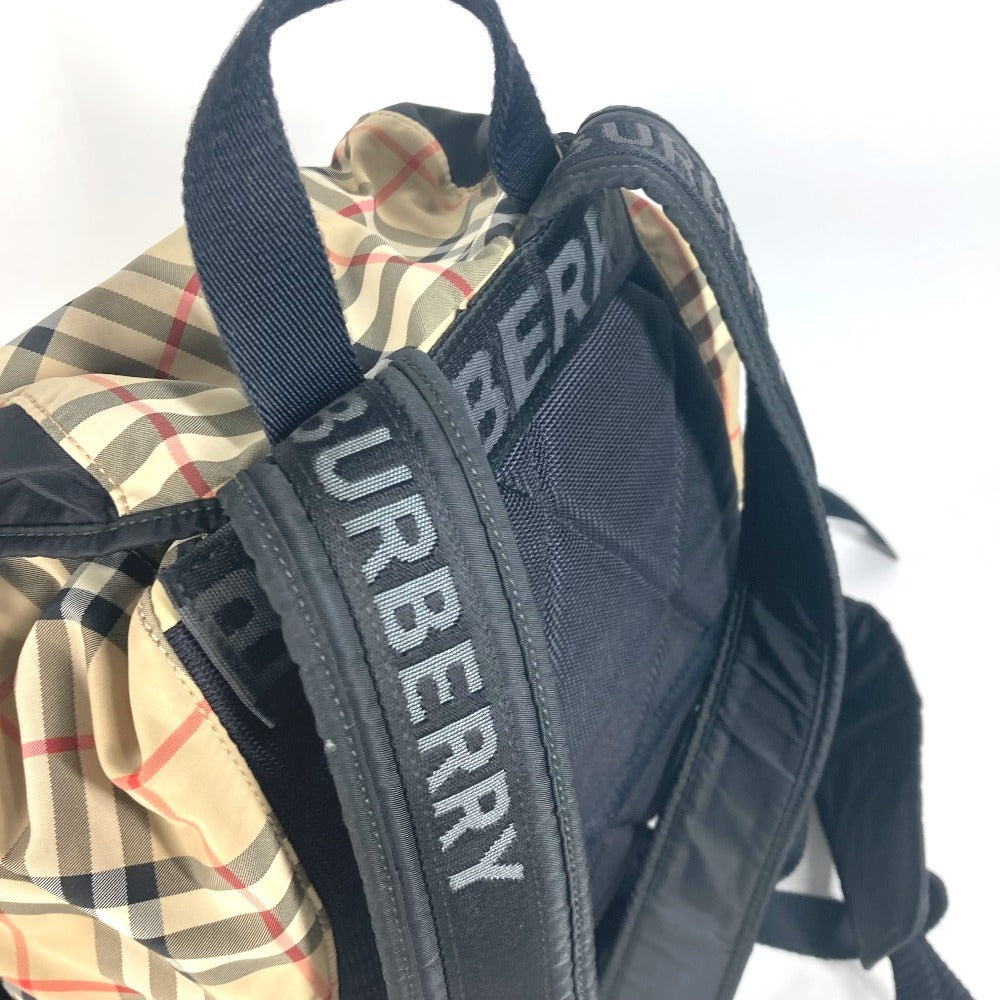 BURBERRY Backpack 8010372 Nylon beige logo check