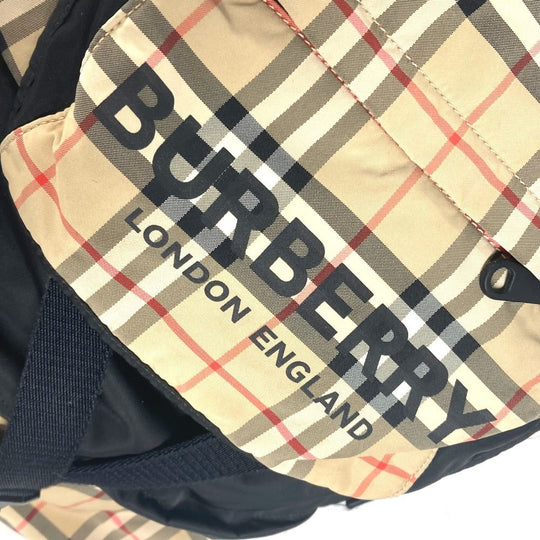 BURBERRY Backpack 8010372 Nylon beige logo check