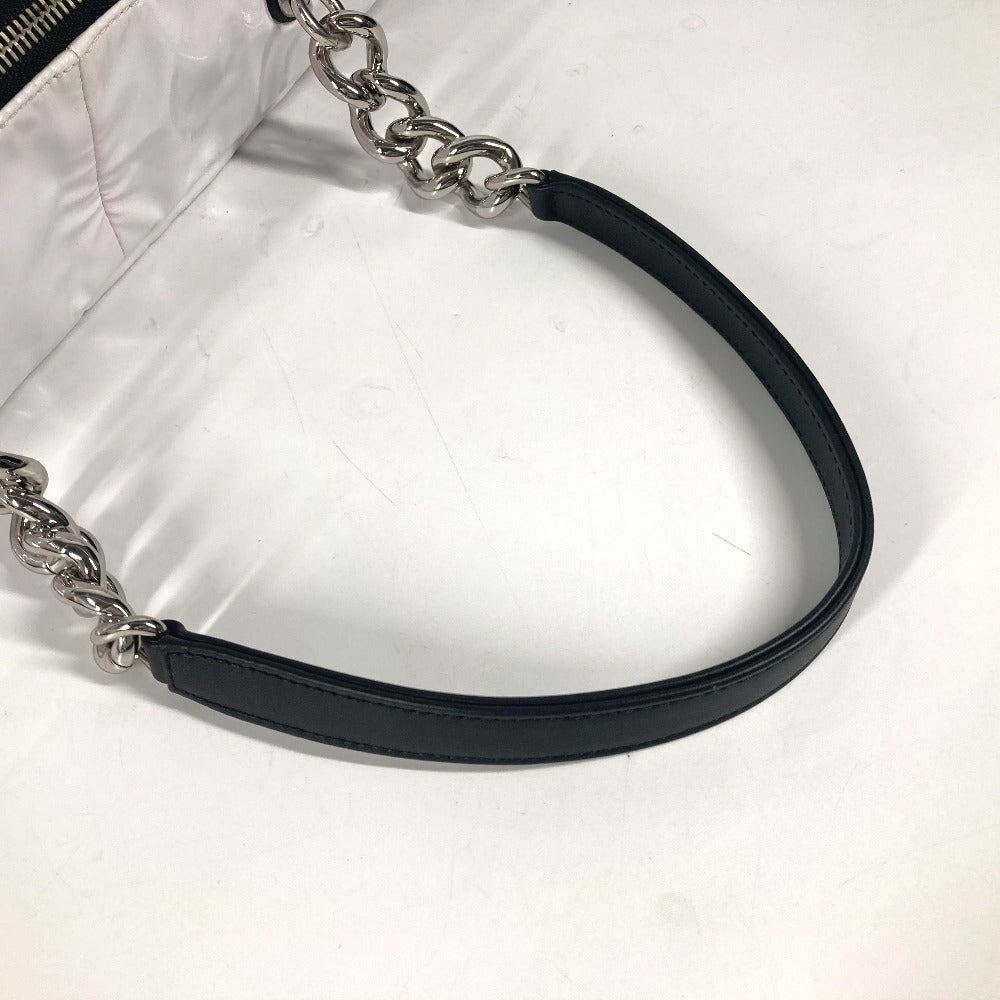 CHANEL Shoulder Bag PVC white LA PAUSA La Pausa CC COCO Mark logo Women Used Authentic