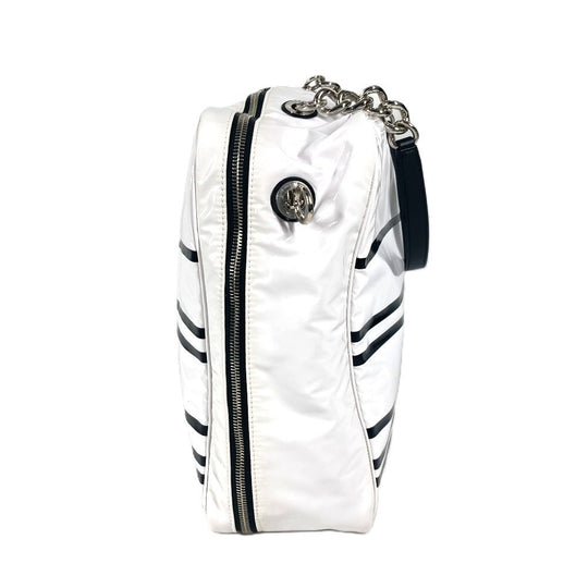 CHANEL Shoulder Bag PVC white LA PAUSA La Pausa CC COCO Mark logo Women Used Authentic