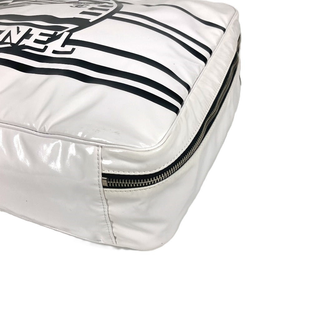 CHANEL Shoulder Bag PVC white LA PAUSA La Pausa CC COCO Mark logo Women Used Authentic