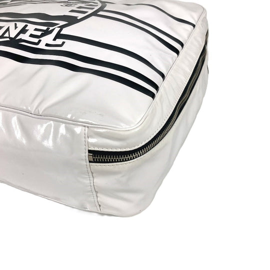 CHANEL Shoulder Bag PVC white LA PAUSA La Pausa CC COCO Mark logo Women Used Authentic