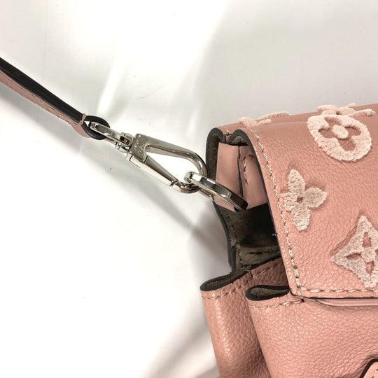 LOUIS VUITTON Tote Bag M94639 , Veau Cashmere Leather pink monogram velour Tote W BB Women Used Authentic