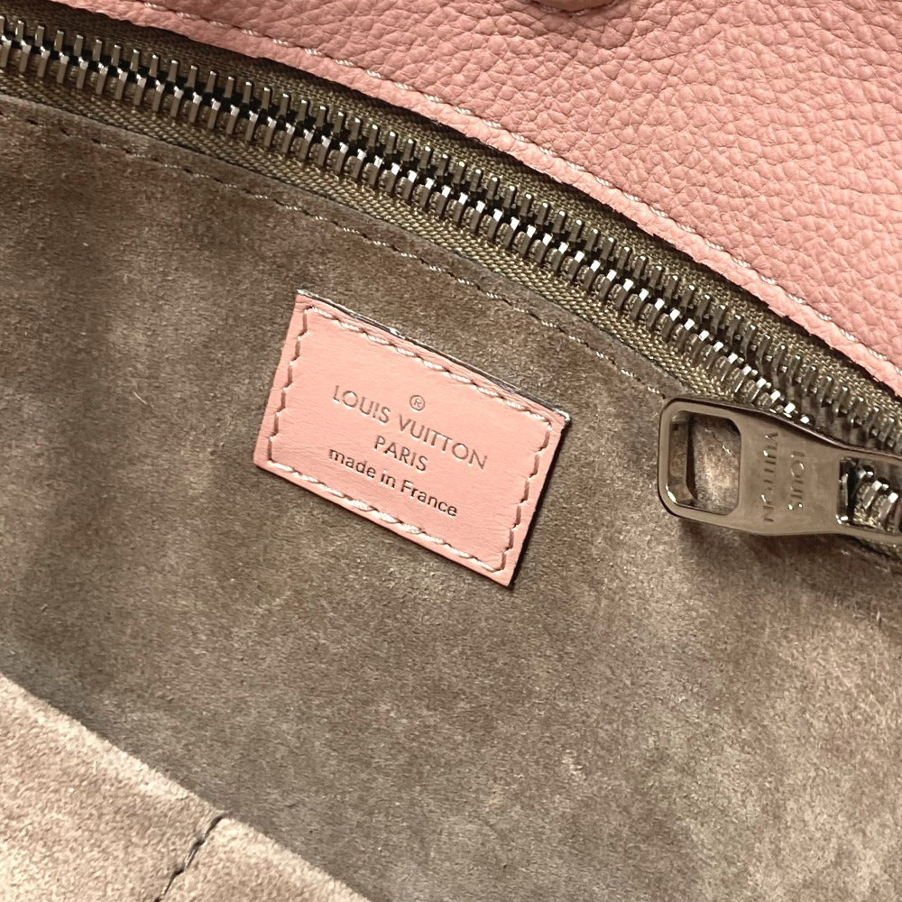 LOUIS VUITTON Tote Bag M94639 , Veau Cashmere Leather pink monogram velour Tote W BB Women Used Authentic