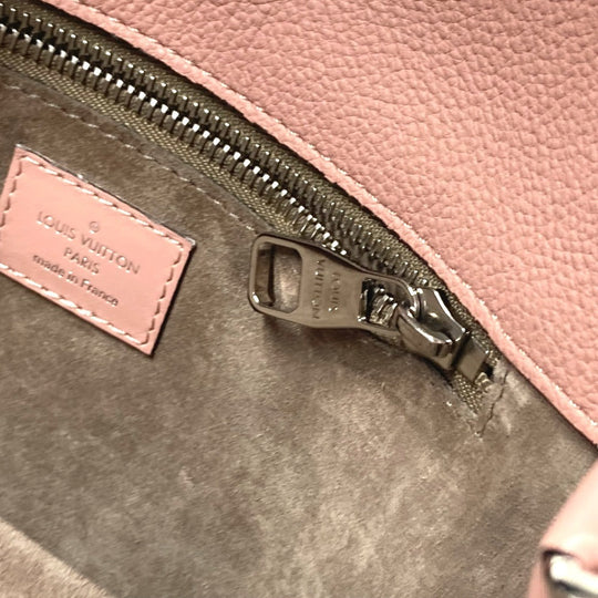LOUIS VUITTON Tote Bag M94639 , Veau Cashmere Leather pink monogram velour Tote W BB Women Used Authentic