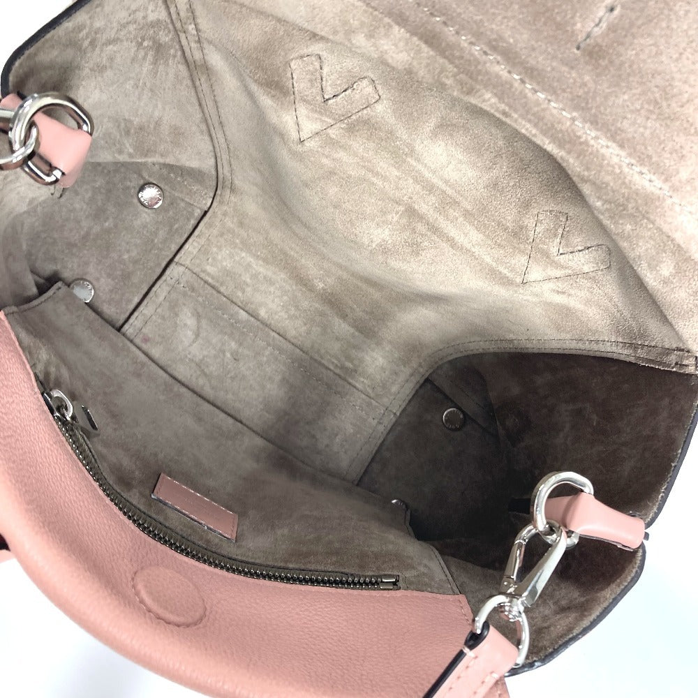 LOUIS VUITTON Tote Bag M94639 , Veau Cashmere Leather pink monogram velour Tote W BB Women Used Authentic