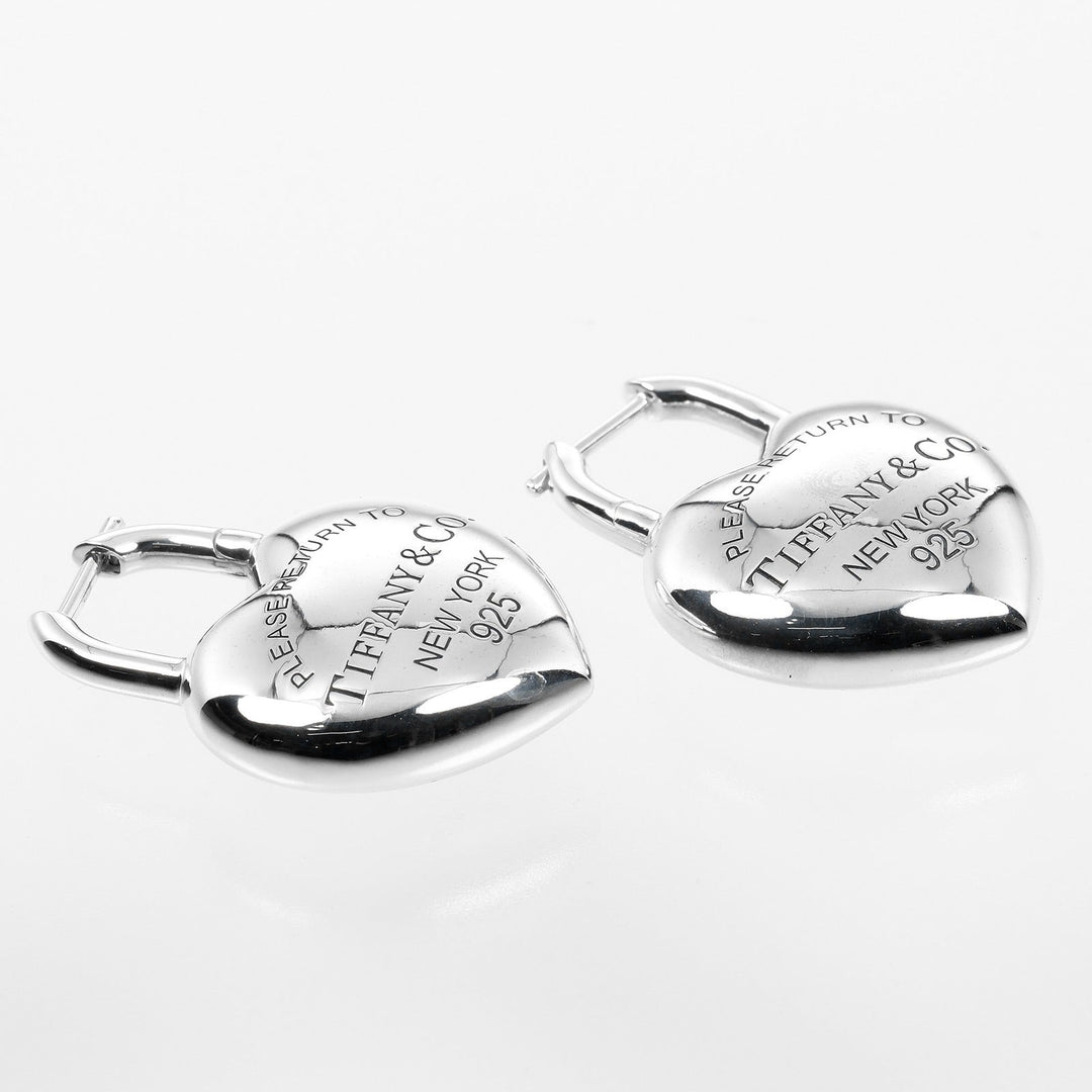 TIFFANY&Co. Pierce Silver925 Silver Return to TIFFANY&Co. Full Heart Women Used Authentic