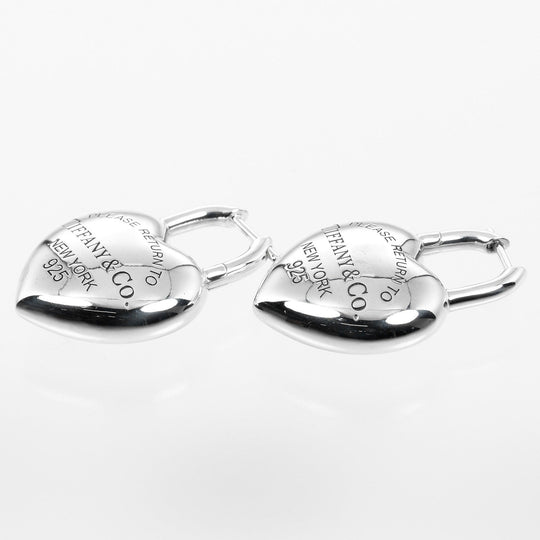 TIFFANY&Co. Pierce Silver925 Silver Return to TIFFANY&Co. Full Heart Women Used Authentic