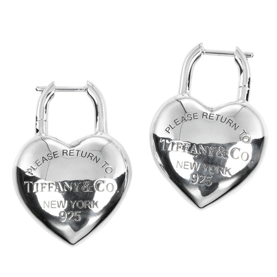 TIFFANY&Co. Pierce Silver925 Silver Return to TIFFANY&Co. Full Heart Women Used Authentic