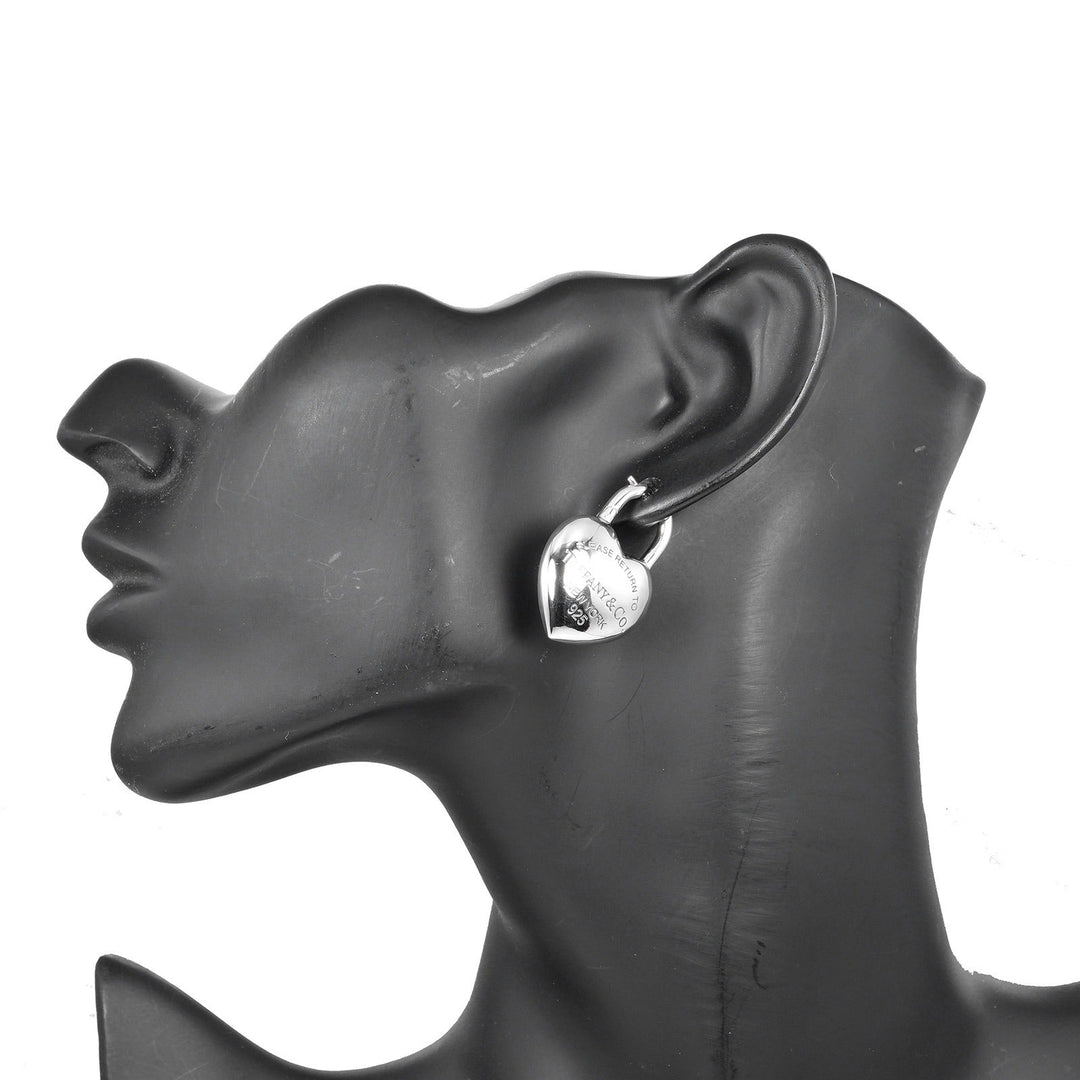 TIFFANY&Co. Pierce Silver925 Silver Return to TIFFANY&Co. Full Heart Women Used Authentic