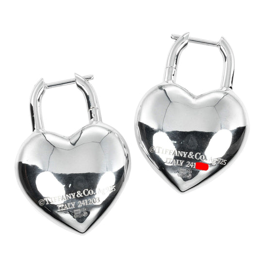 TIFFANY&Co. Pierce Silver925 Silver Return to TIFFANY&Co. Full Heart Women Used Authentic