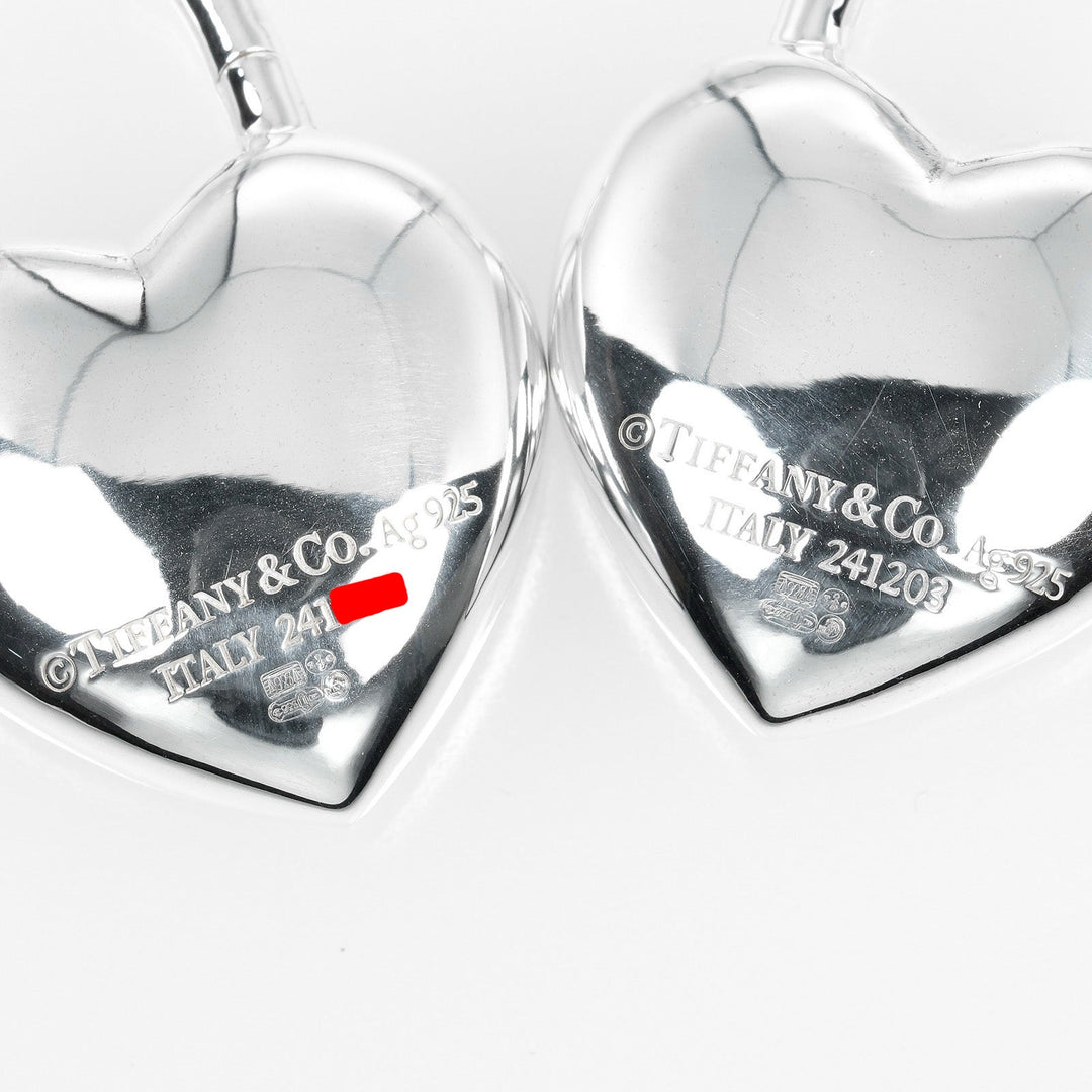 TIFFANY&Co. Pierce Silver925 Silver Return to TIFFANY&Co. Full Heart Women Used Authentic