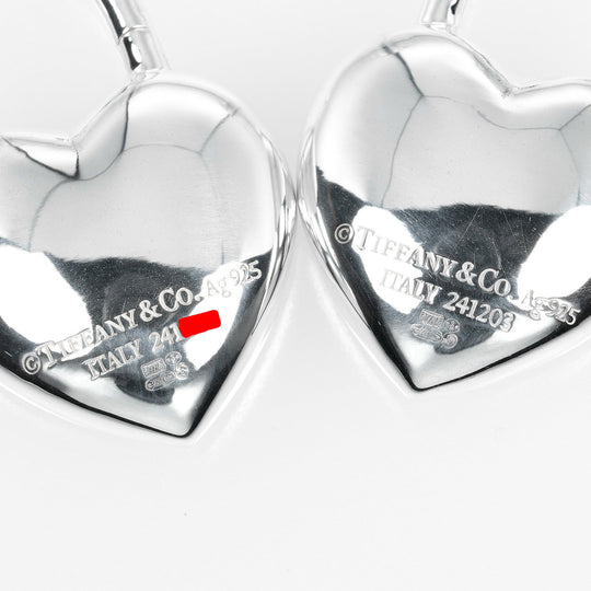 TIFFANY&Co. Pierce Silver925 Silver Return to TIFFANY&Co. Full Heart Women Used Authentic