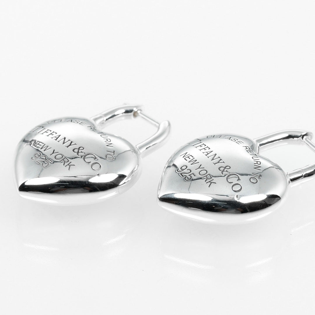 TIFFANY&Co. Pierce Silver925 Silver Return to TIFFANY&Co. Full Heart Women Used Authentic