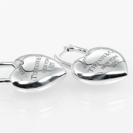 TIFFANY&Co. Pierce Silver925 Silver Return to TIFFANY&Co. Full Heart Women Used Authentic